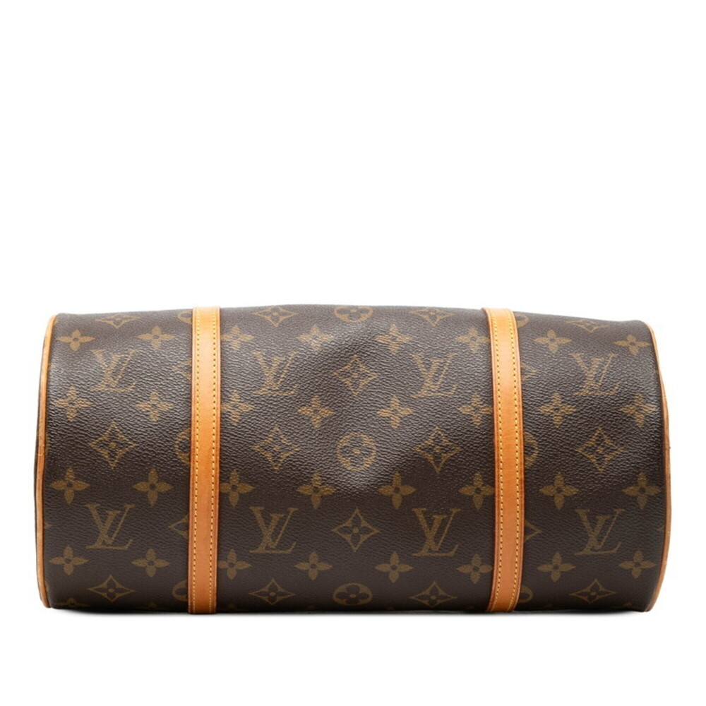 LOUIS VUITTON Brown Monogram Leather Papillon 30 Pouch - Picture 3 of 7